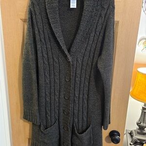 Just My Size Brown Cable Knit Cardigan